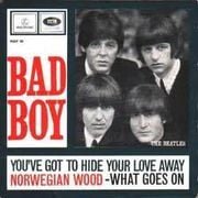 Album cover art for "Bad Boy" by The Beatles