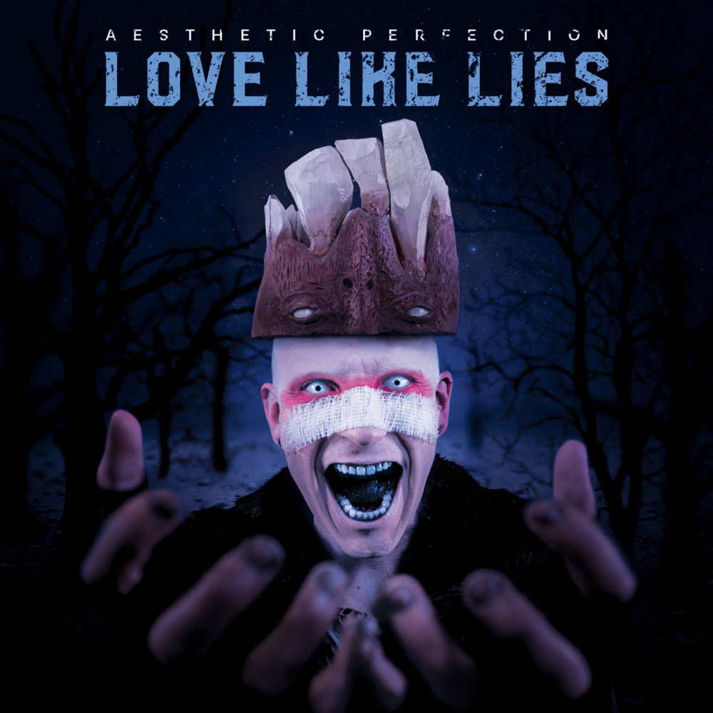 Album cover art for "Love Like Lies" by Aesthetic Perfection