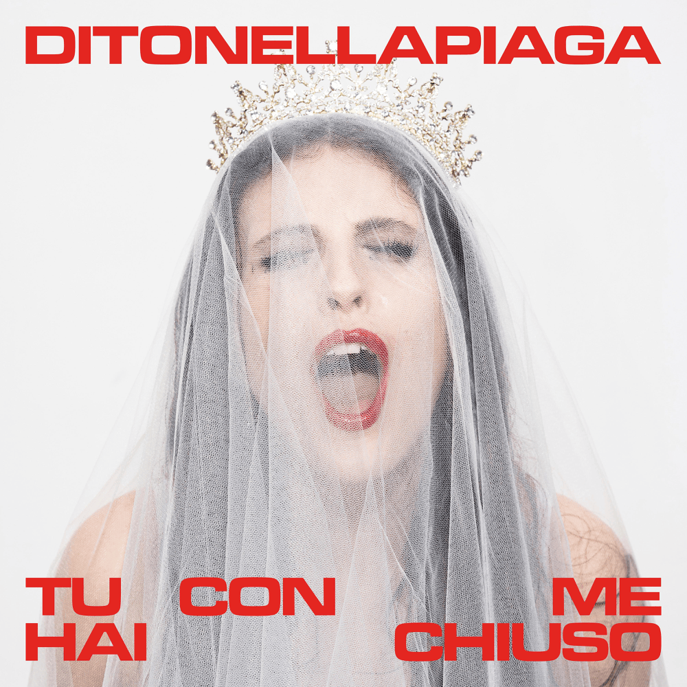 Album cover art for "Tu con me hai chiuso" by Ditonellapiaga