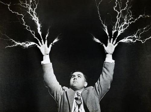 Album cover art for "(I Am the) Electric Man" by Titus Andronicus