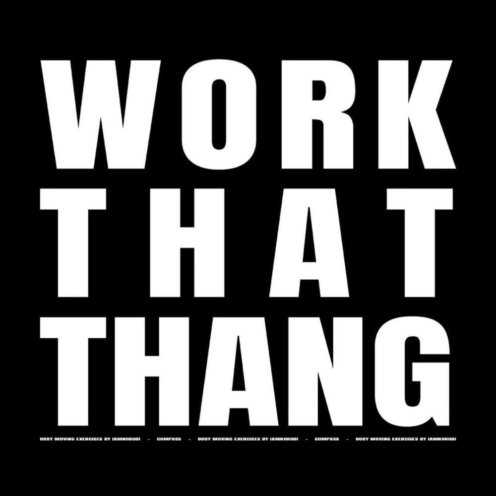 Album cover art for "WORK THAT THANG" by IAMNOBODI