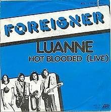 Album cover art for "Luanne" by Foreigner