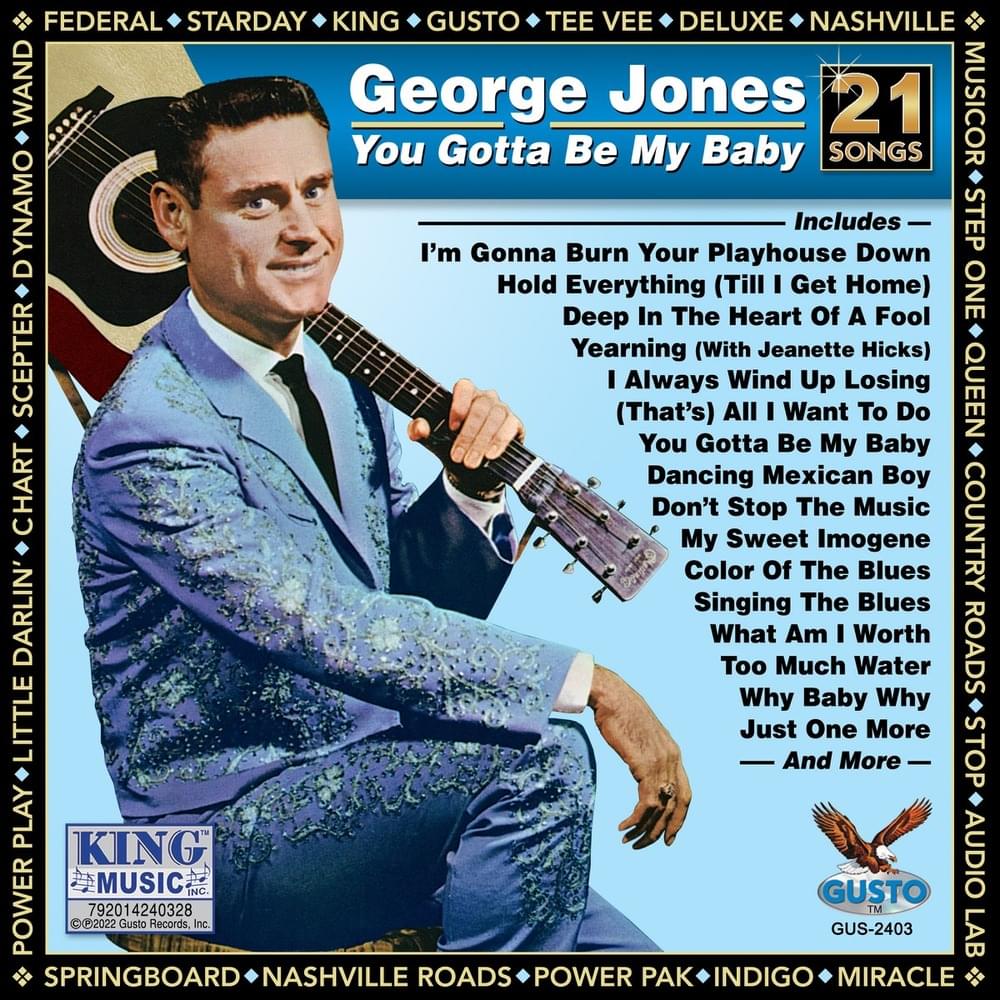 Album cover art for "Hold Everything (Till I Get Home)" by George Jones