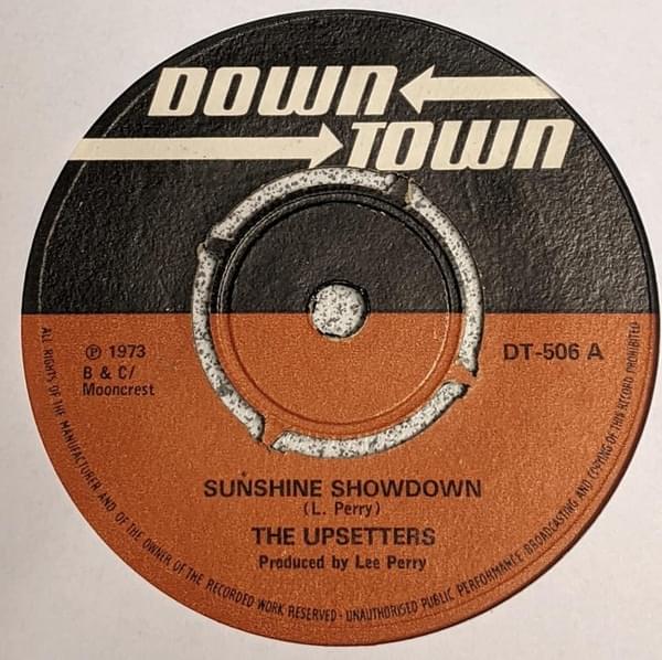 Album cover art for "Sunshine Showdown" by The Upsetters