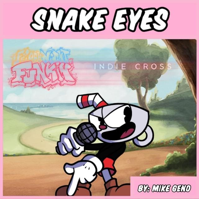 Album cover art for "Snake Eyes" by Mike Geno
