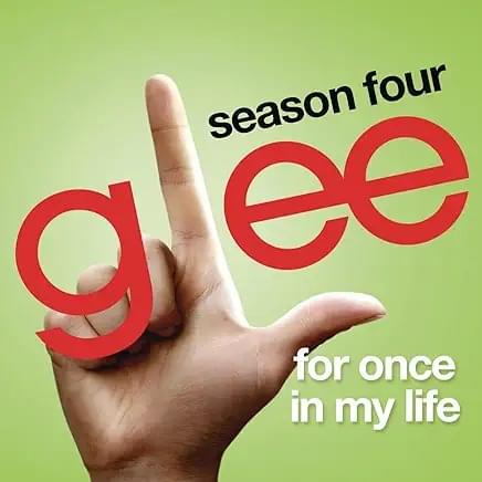 Album cover art for "For Once In My Life" by Glee Cast