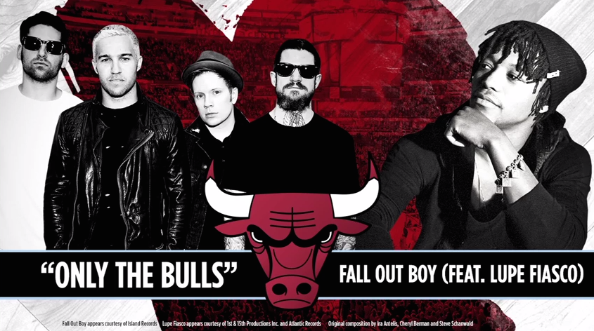Album cover art for "Only The Bulls" by Fall Out Boy & Lupe Fiasco