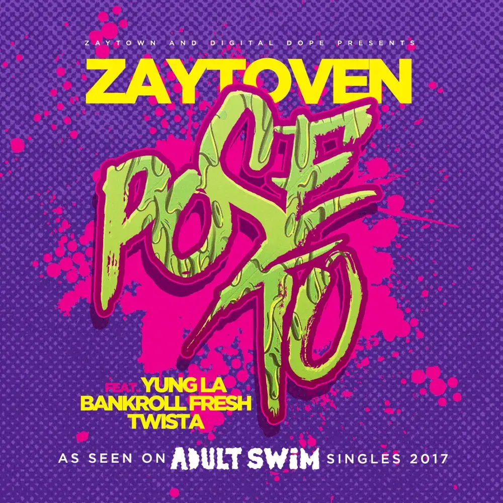 Album cover art for "Pose To" by Adult Swim & Twista & Bankroll Fresh & Yung LA