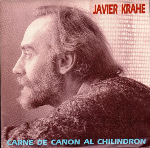 Album cover art for "Carne de cañón al chilindrón" by Javier Krahe