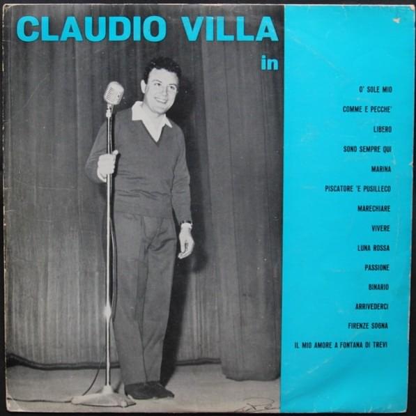 Album cover art for "Marechiare" by Claudio Villa