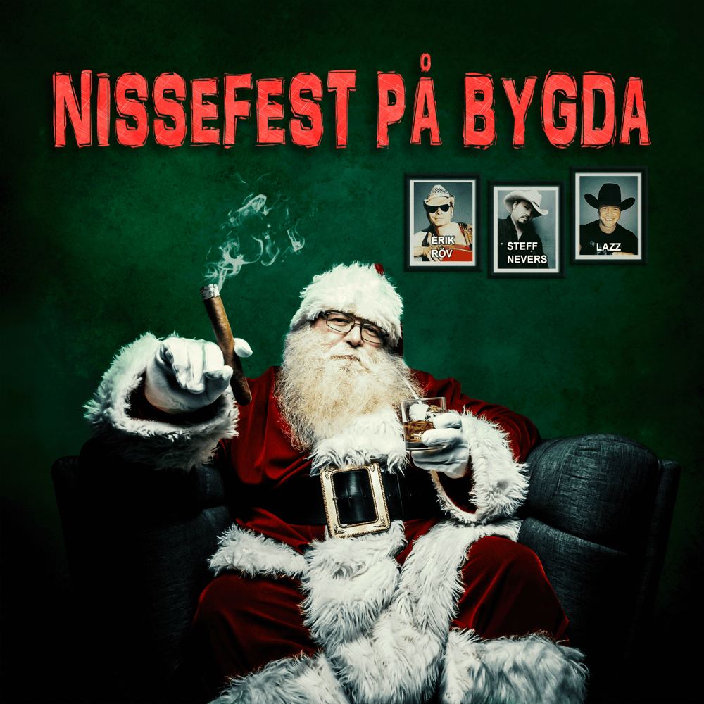 Album cover art for "Nissefest på bygda" by Lazz