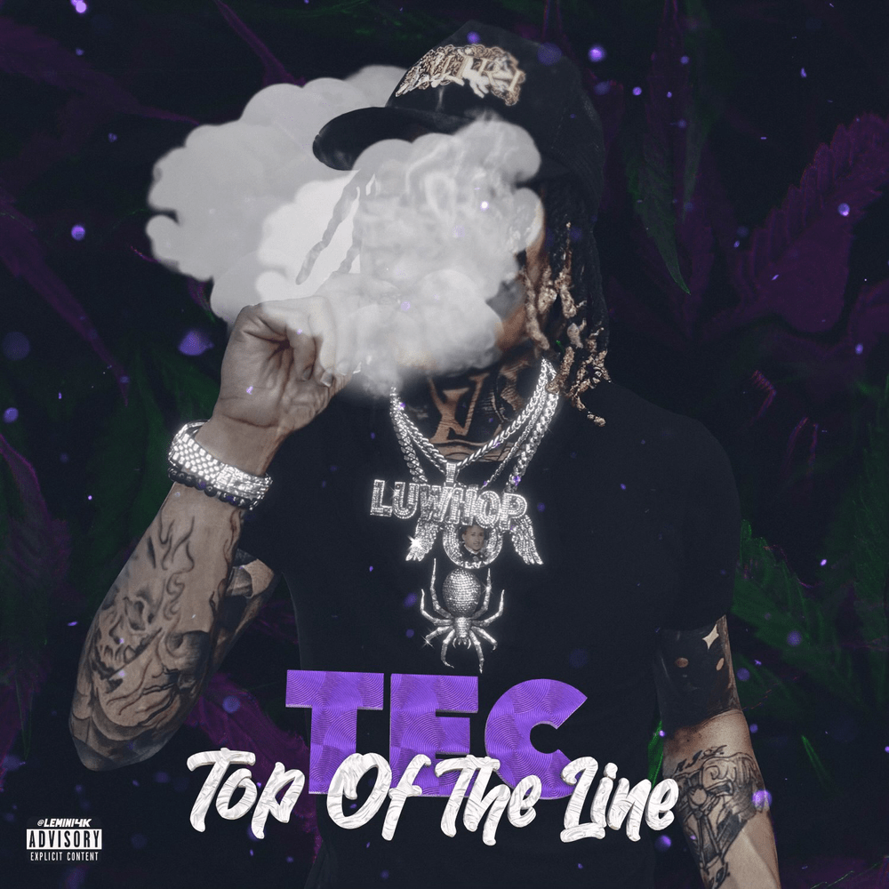 Album cover art for "Top Of The Line Nigga" by TEC