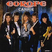 Album cover art for "Carrie" by Europe