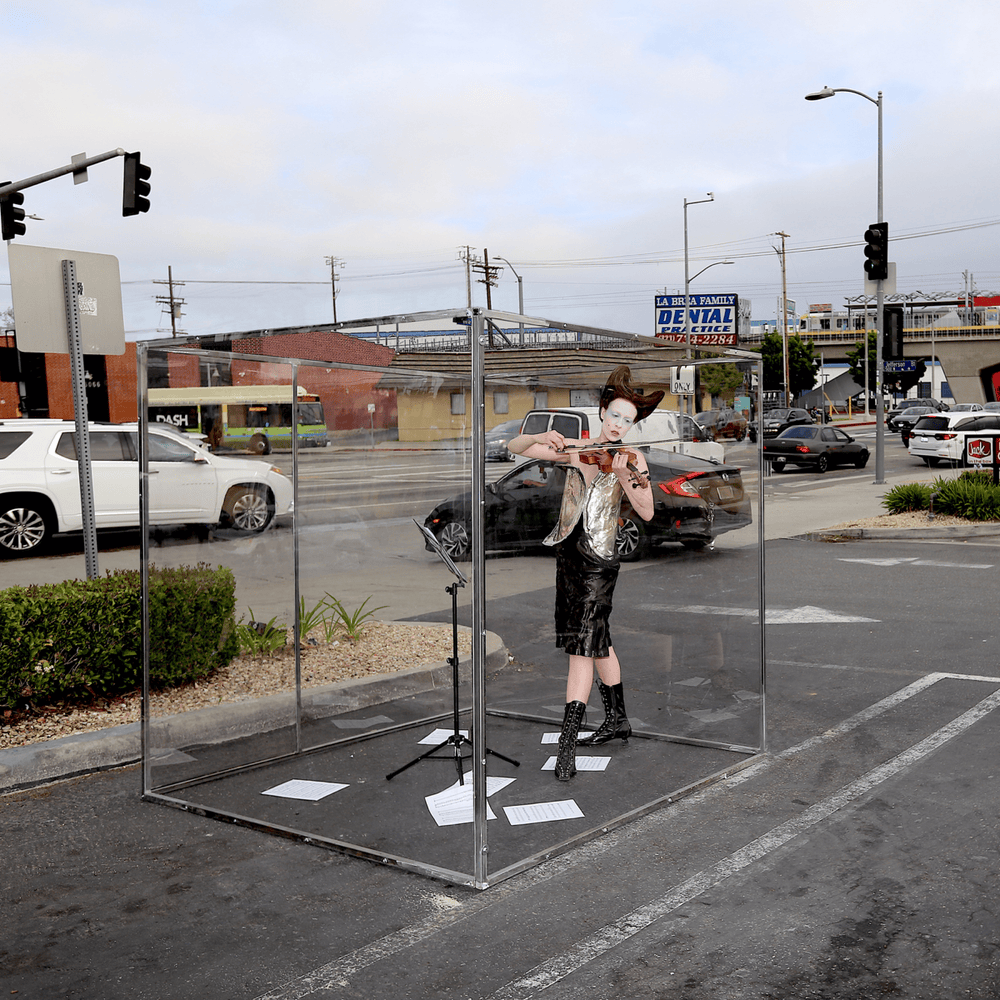 Album cover art for "100K" by Allie X