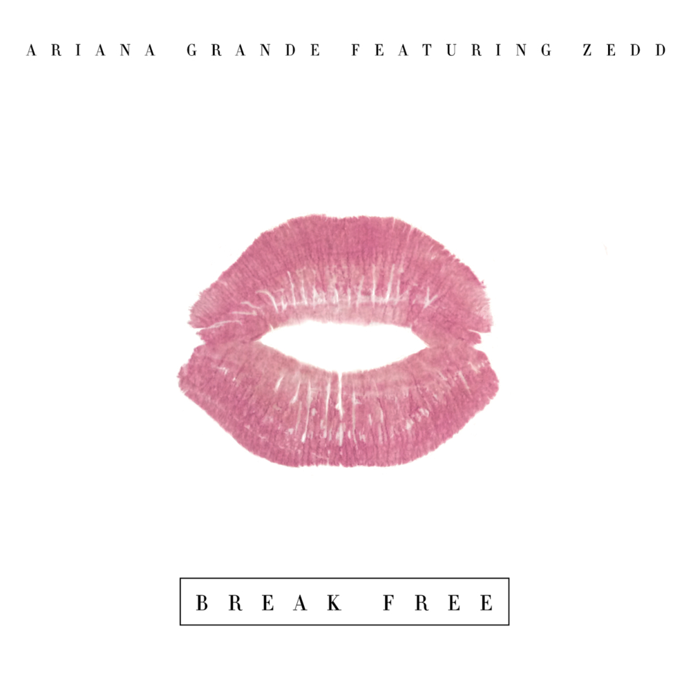 Album cover art for "Ariana Grande - Break Free ft. Zedd (Tradução em Português)" by Genius Brasil Traduções