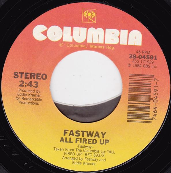 Album cover art for "All Fired Up" by Fastway