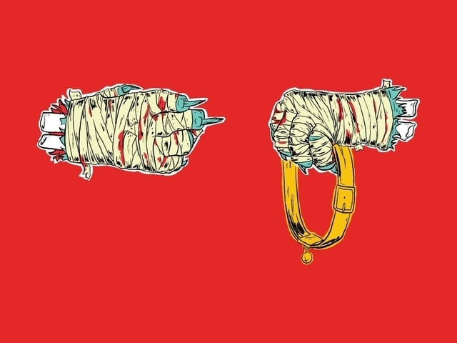 Album cover art for "Meow The Jewels Is Real" by Run The Jewels
