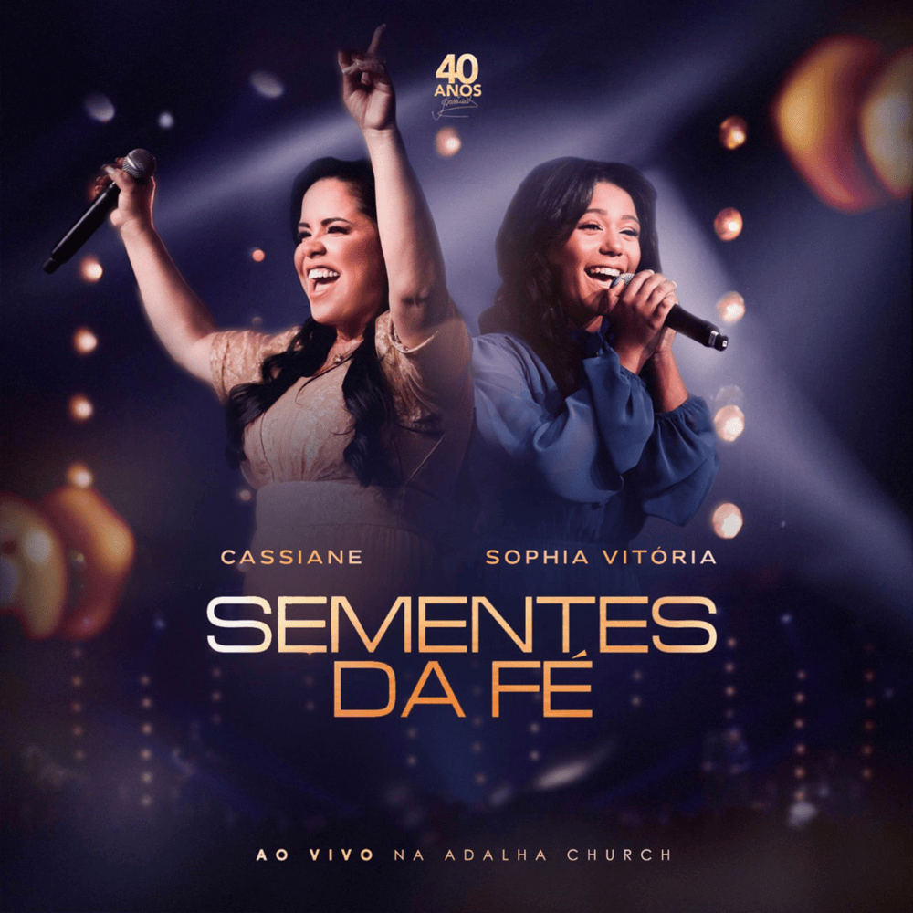 Album cover art for "Sementes da Fé (Ao Vivo)" by Cassiane