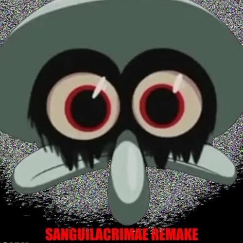 Album cover art for "Sanguilacrimae" by BananaTheMusician & Boyfriend (FNF) & Canon Red Mist Squidward