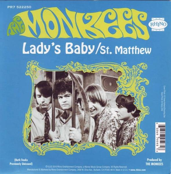 Album cover art for "Lady’s Baby" by The Monkees