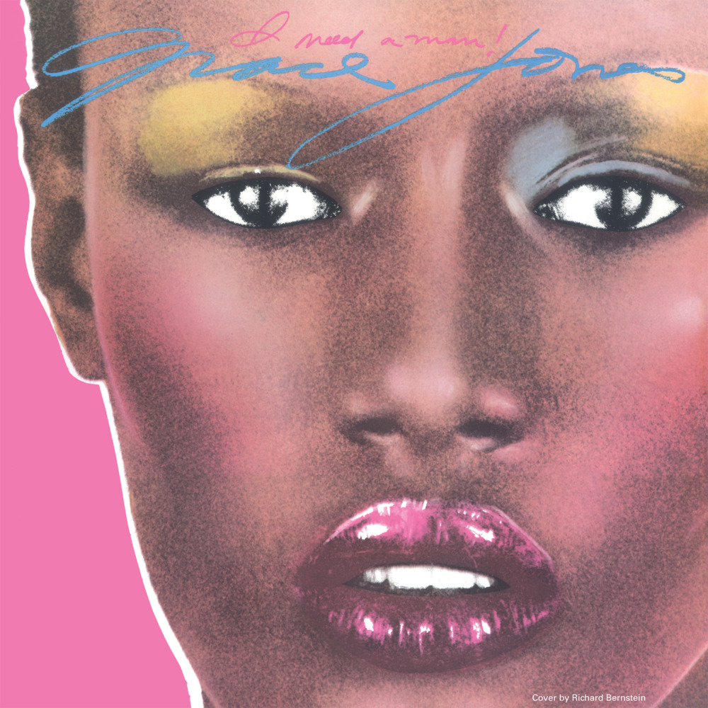 Album cover art for "I Need a Man" by Grace Jones