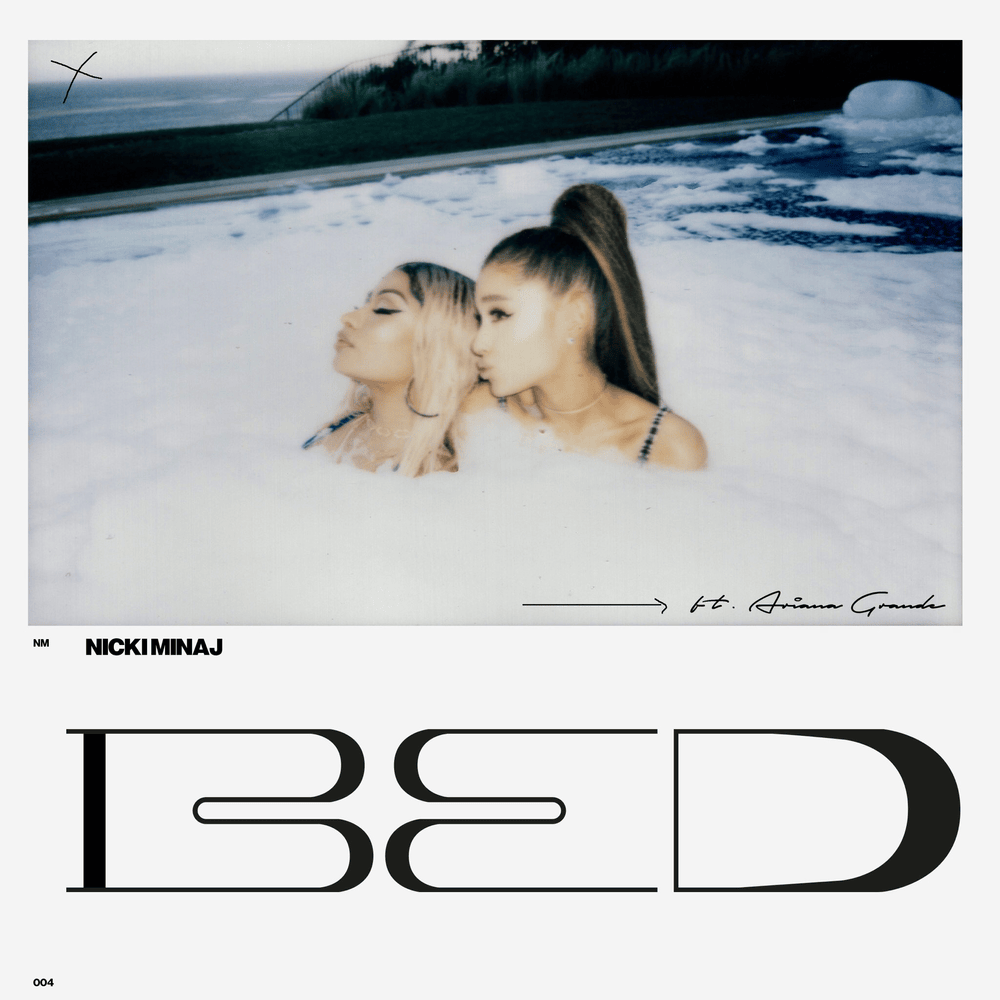 Album cover art for "Bed" by Nicki Minaj & Ariana Grande