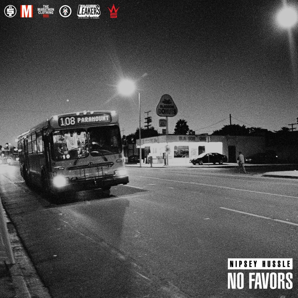 Album cover art for "No Favors" by Nipsey Hussle