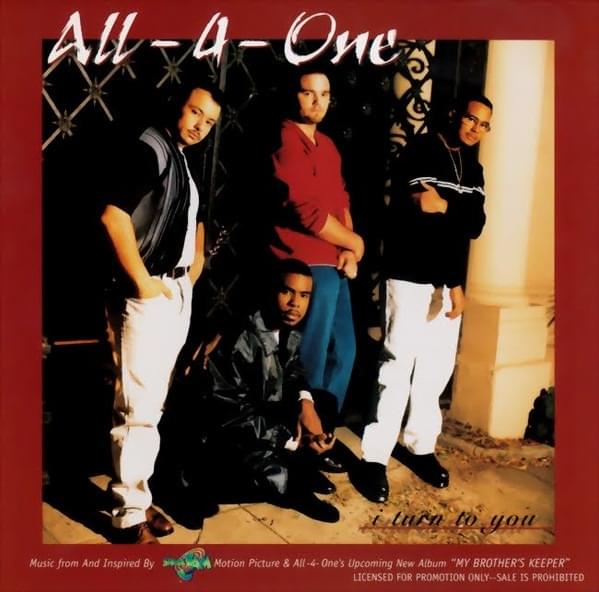 Album cover art for "I Turn to You" by All-4-One