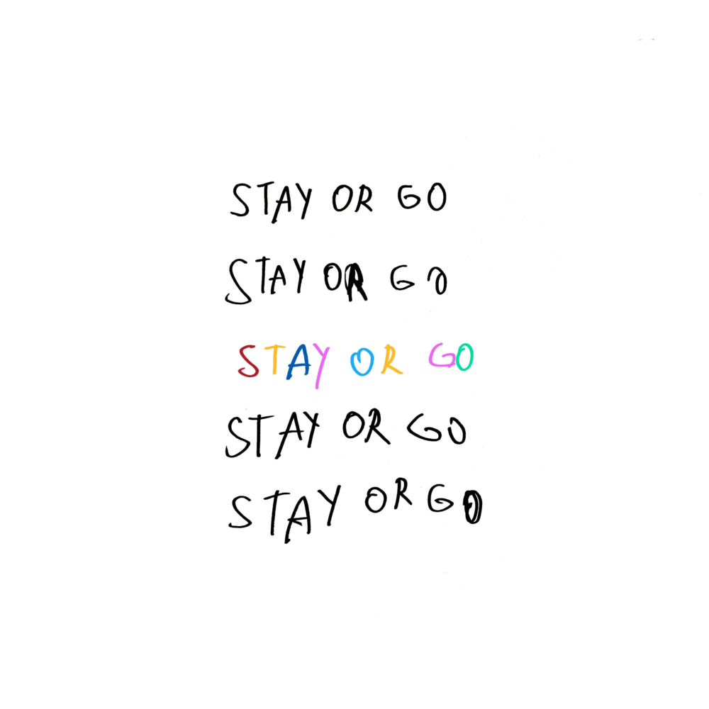 Album cover art for "Stay or Go" by The Valentines (CZE)