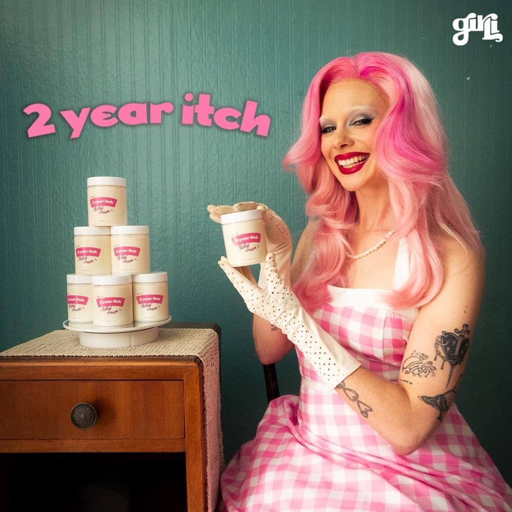 Album cover art for "2 Year Itch" by girli