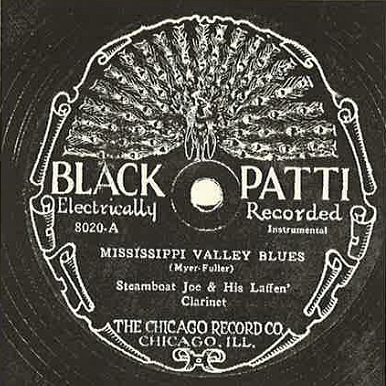 Album cover art for "Mississippi Valley Blues" by Steamboat Joe & His Laffen’ Clarinet