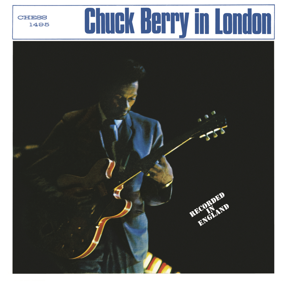 Album cover art for "Spending Christmas (My Blue Christmas)" by Chuck Berry