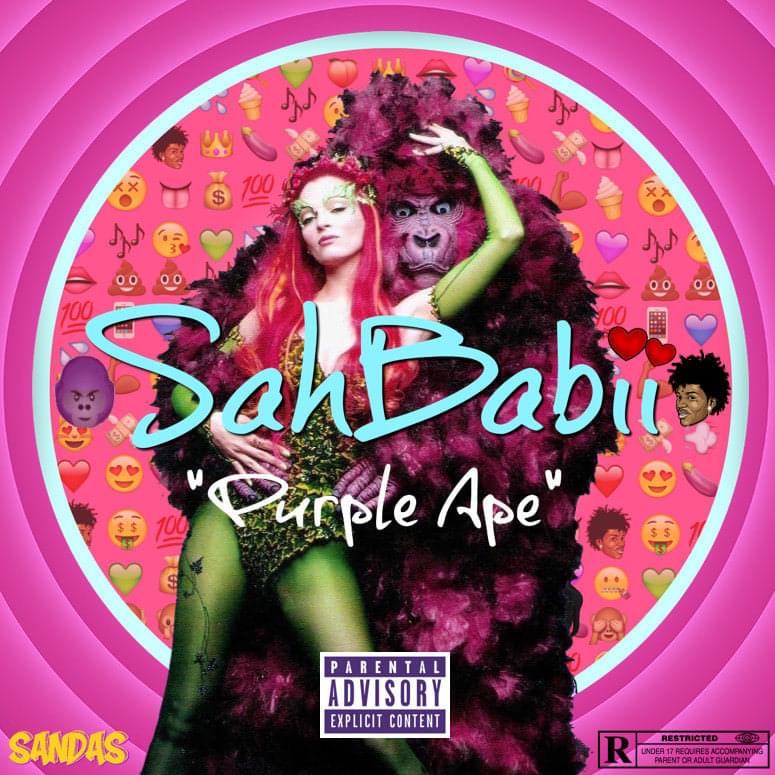 Album cover art for "Purple Ape" by Hoodrich Keem & 4orever