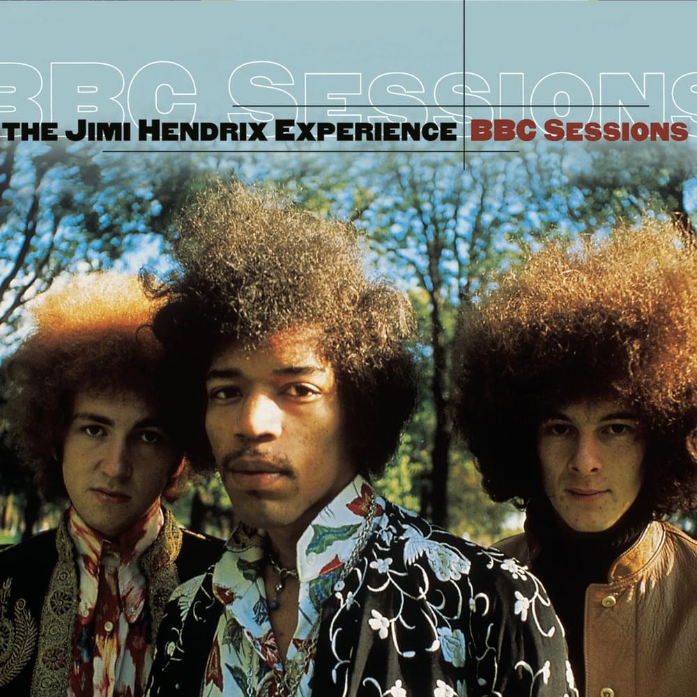 Album cover art for "Hear My Train A Comin’ (BBC Sessions)" by The Jimi Hendrix Experience