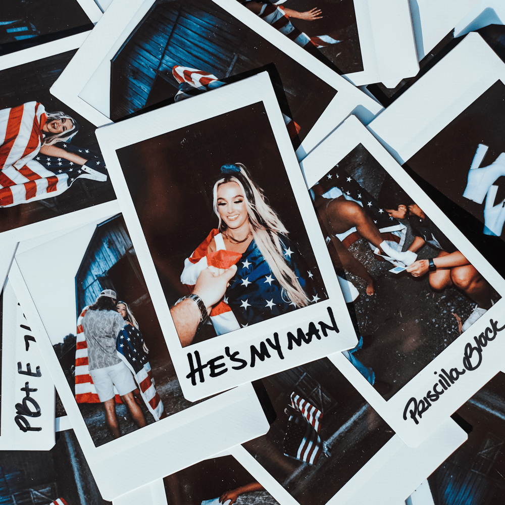 Album cover art for "He’s My Man" by Priscilla Block