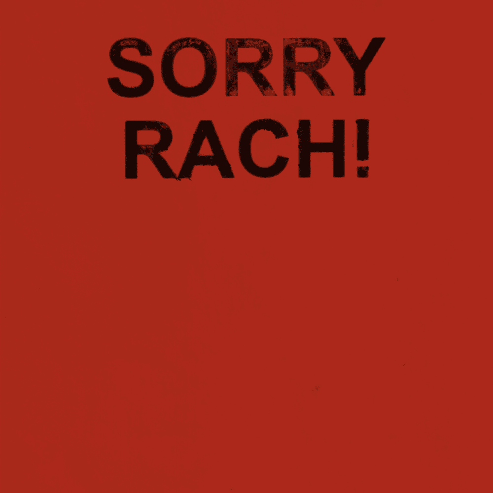 Album cover art for "SORRY RACH!" by Stormzy