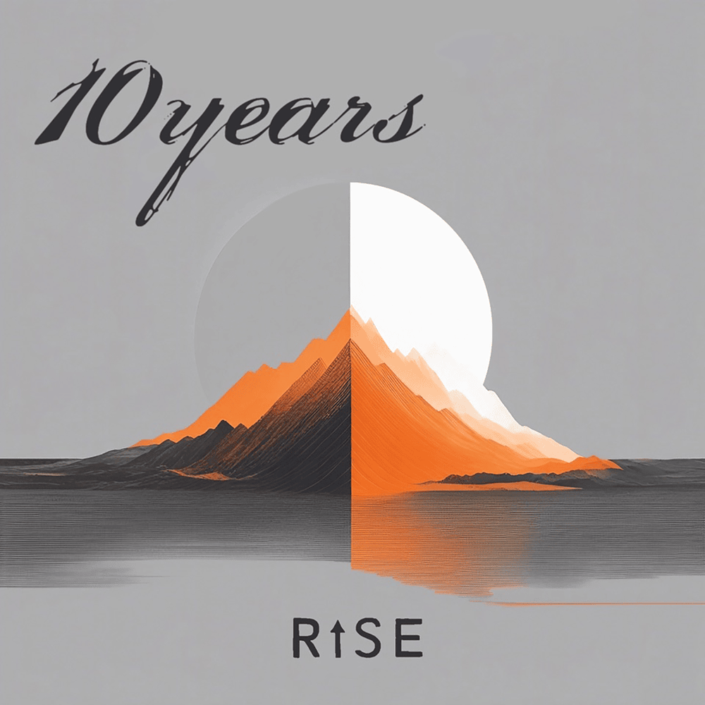 Album cover art for "Rise" by 10 Years