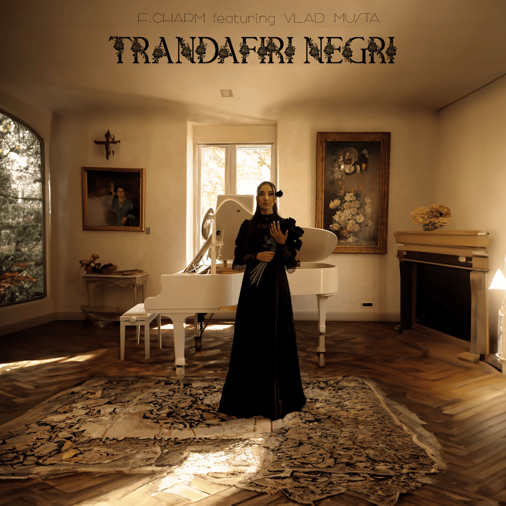 Album cover art for "Trandafiri negri" by F.Charm