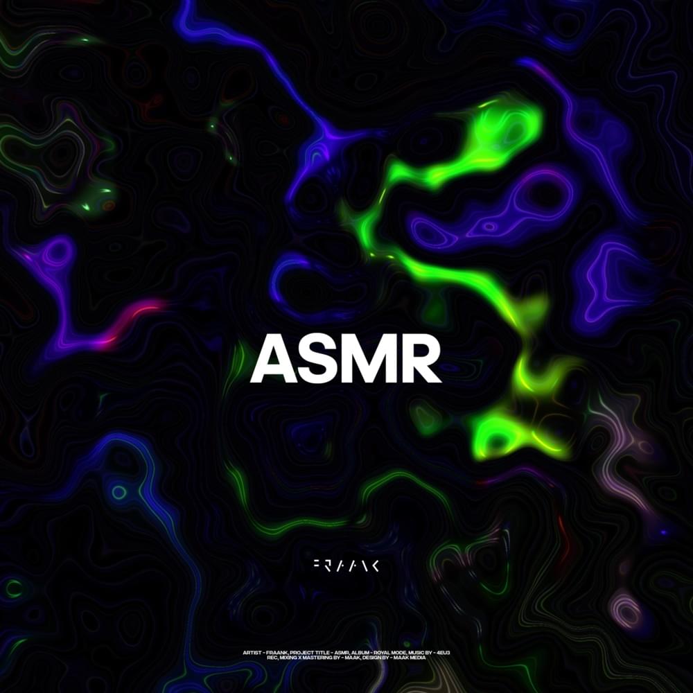 Album cover art for "ASMR" by Fraank (Фраанк)