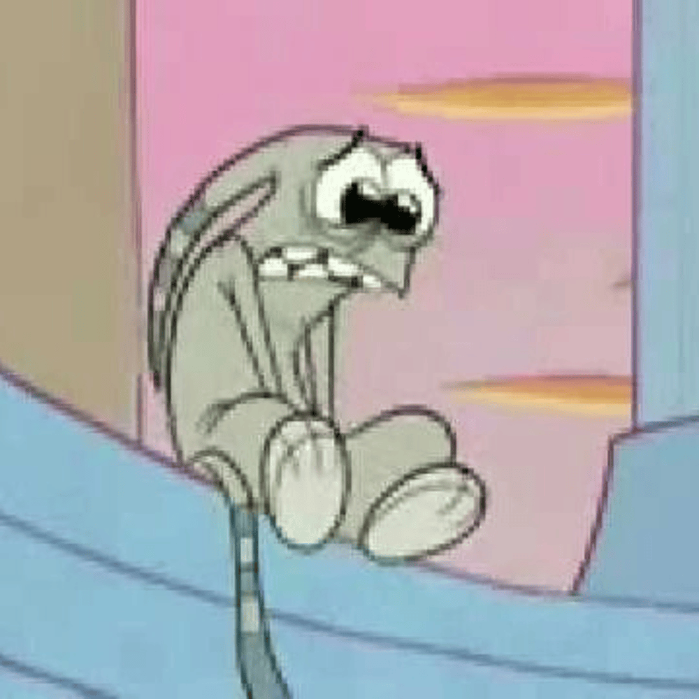 Album cover art for "i didnt ask to be this way" by wifiskeleton