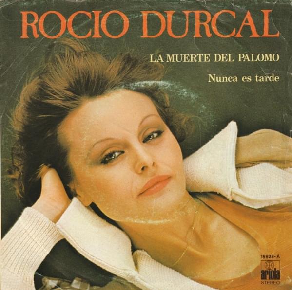 Album cover art for "Nunca Es Tarde" by Rocío Dúrcal