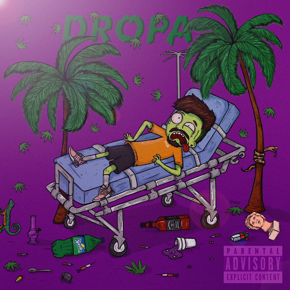 Album cover art for "Dropa" by Duzz