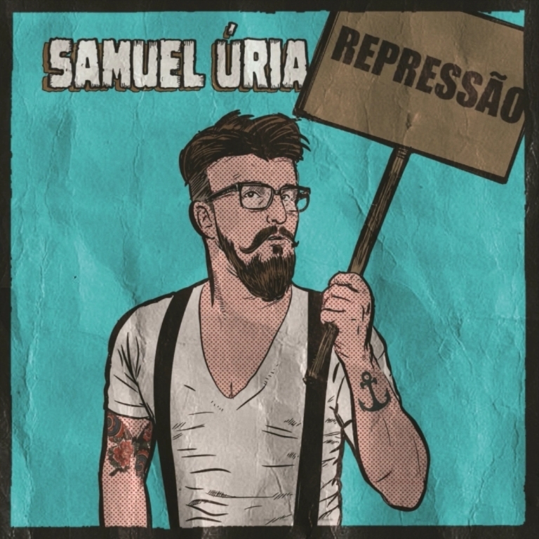 Album cover art for "Repressão" by Samuel Úria