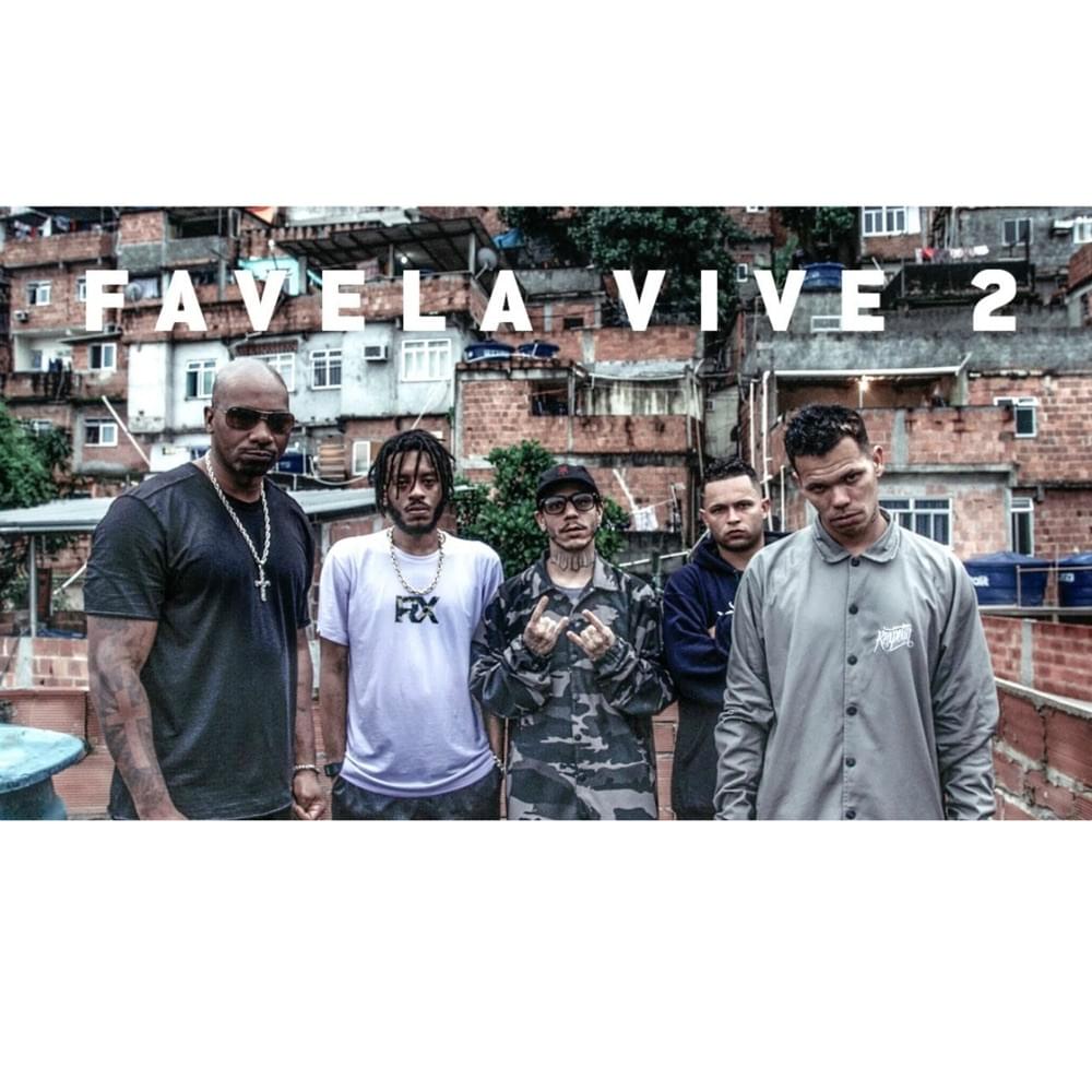 Album cover art for "Favela Vive 2" by ADL & MV Bill & Funkero & BK’ & Lord ADL & DK47