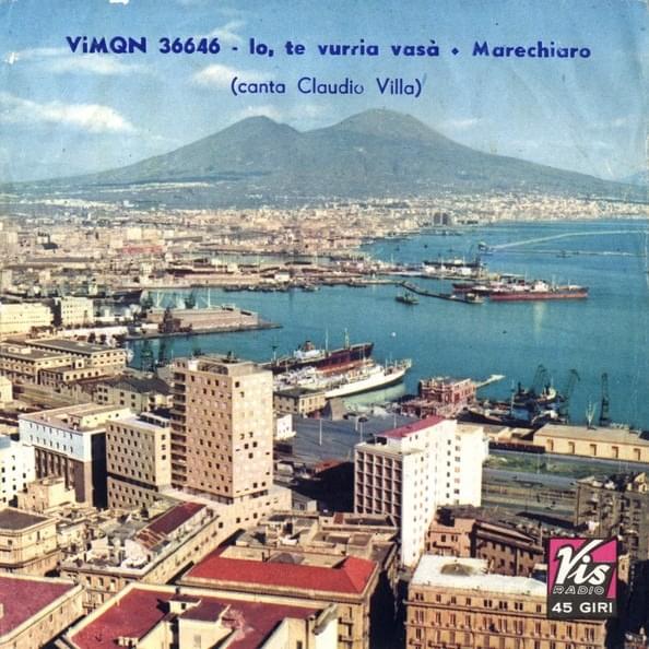 Cover image for I’ te vurria vasà / Marechiaro