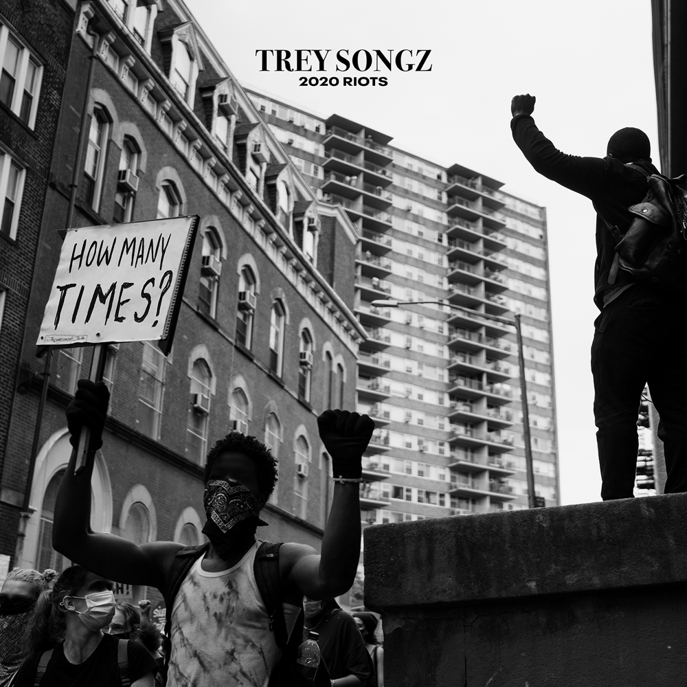 Album cover art for "2020 Riots: How Many Times" by Trey Songz