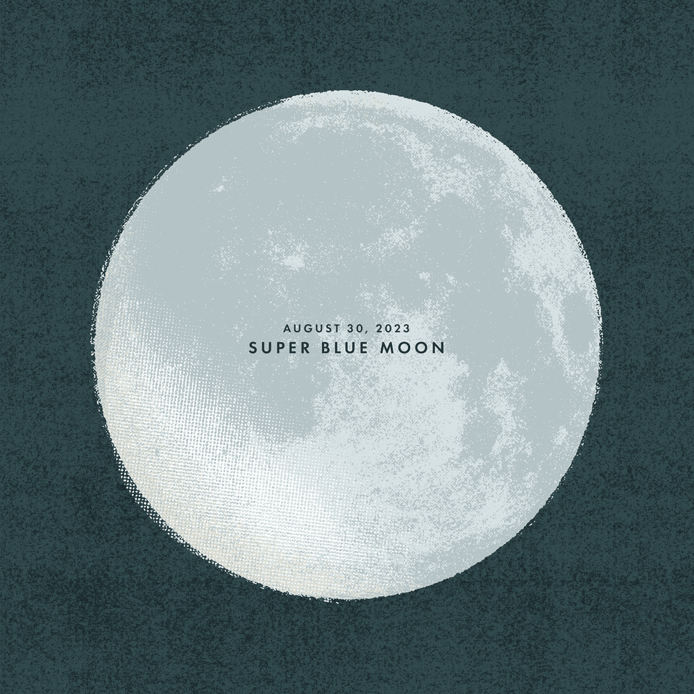 Album cover art for "August 30, 2023: Super Blue Moon" by Sleeping At Last