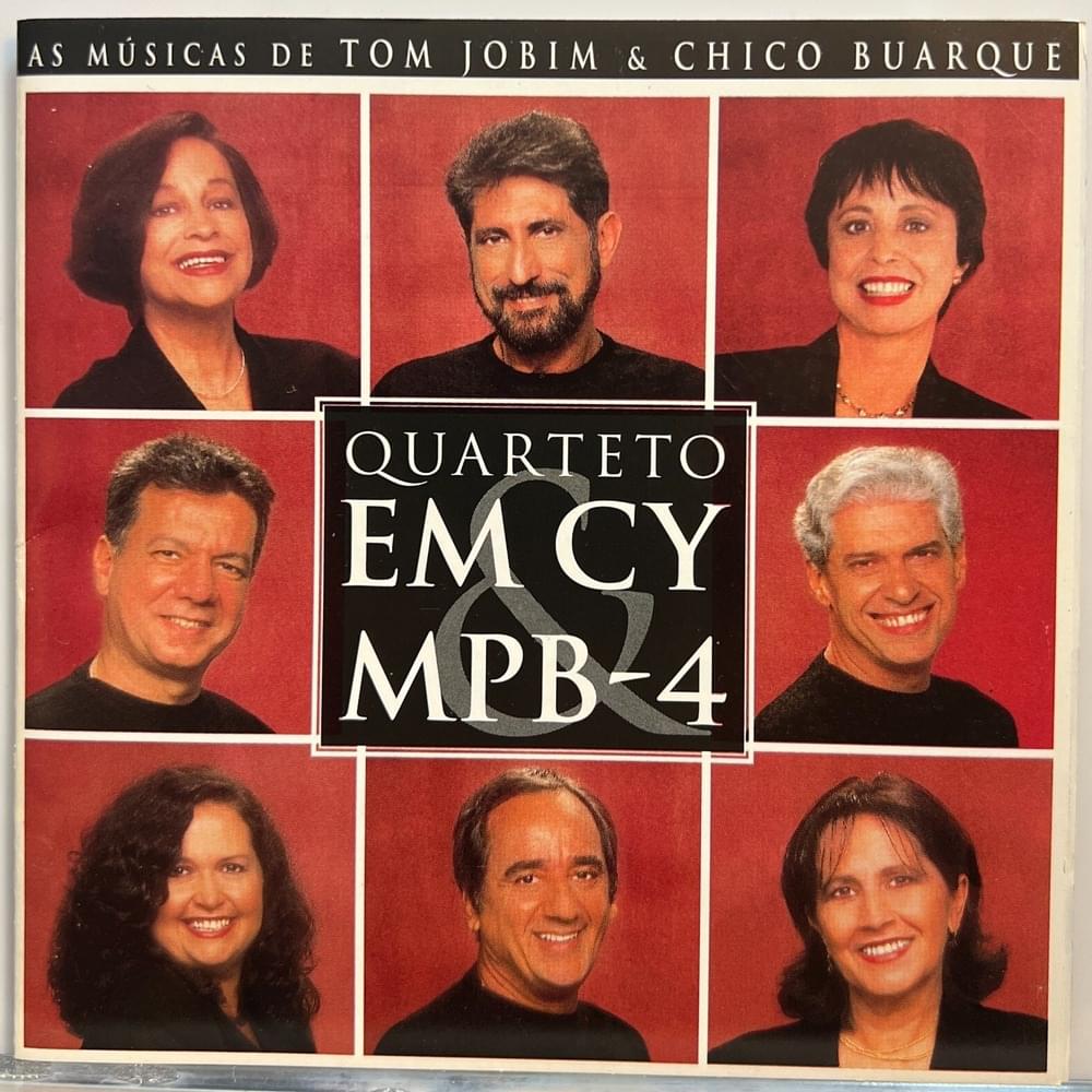 Album cover art for "Retrato em Branco e Preto" by Quarteto em Cy