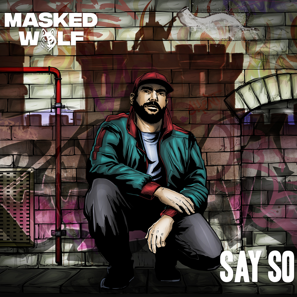 Album cover art for "Say So" by Masked Wolf