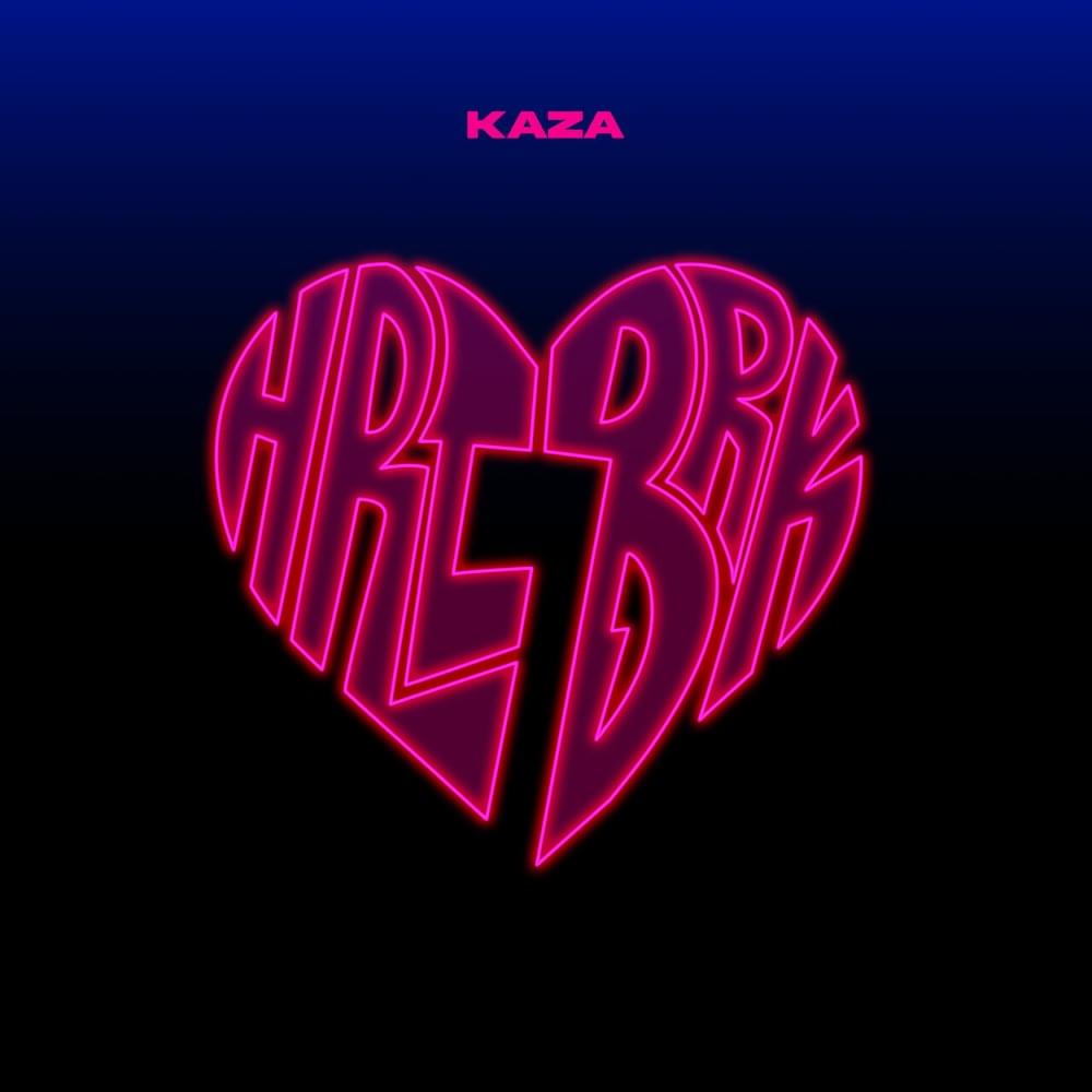 Album cover art for "HRTBRK #7" by Kaza